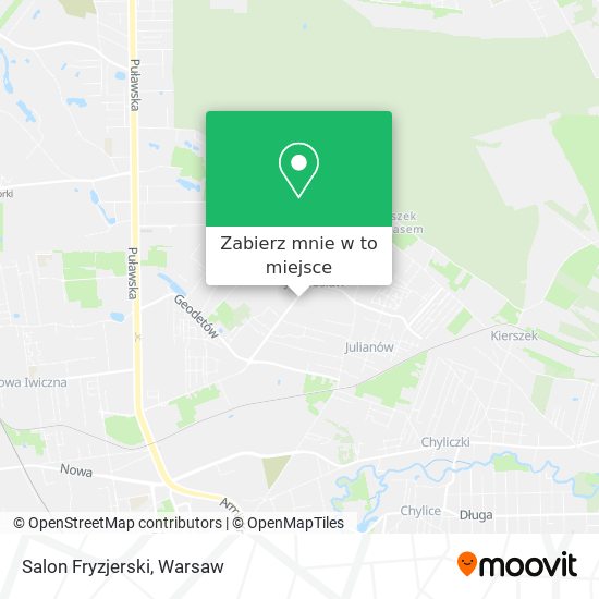 Mapa Salon Fryzjerski