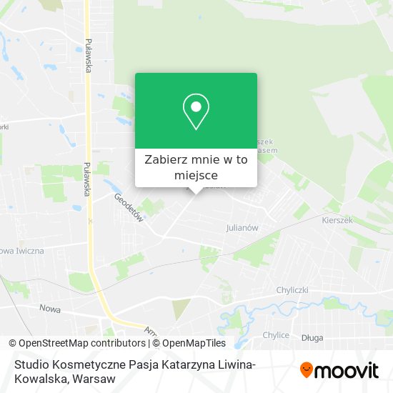 Mapa Studio Kosmetyczne Pasja Katarzyna Liwina-Kowalska