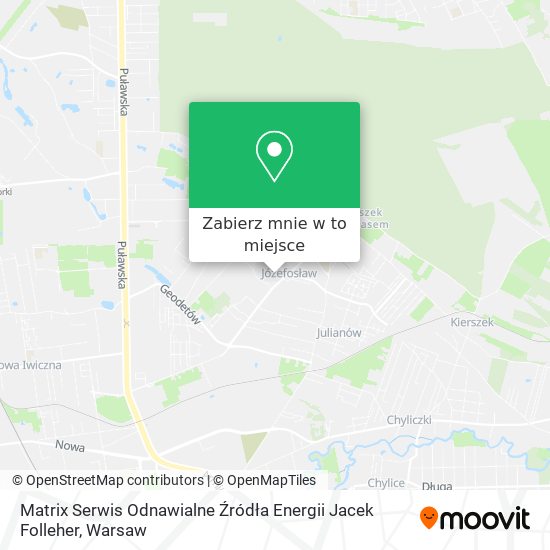 Mapa Matrix Serwis Odnawialne Źródła Energii Jacek Folleher