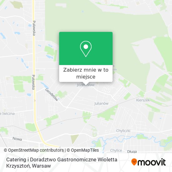 Mapa Catering i Doradztwo Gastronomiczne Wioletta Krzysztoń