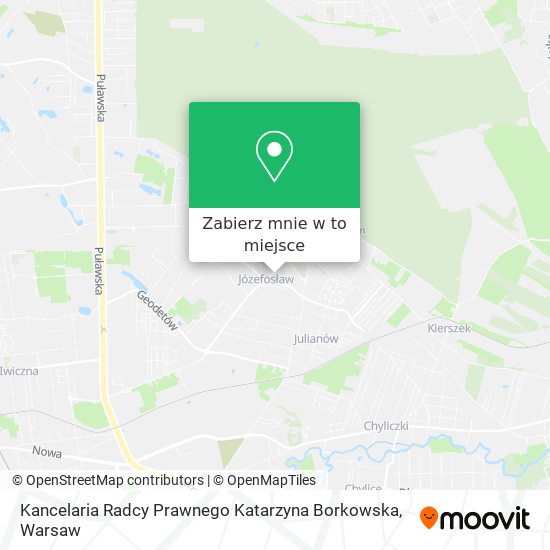 Mapa Kancelaria Radcy Prawnego Katarzyna Borkowska