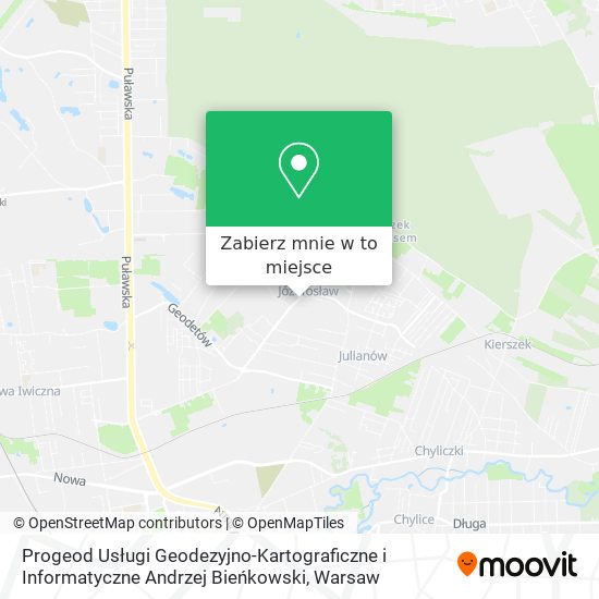 Mapa Progeod Usługi Geodezyjno-Kartograficzne i Informatyczne Andrzej Bieńkowski