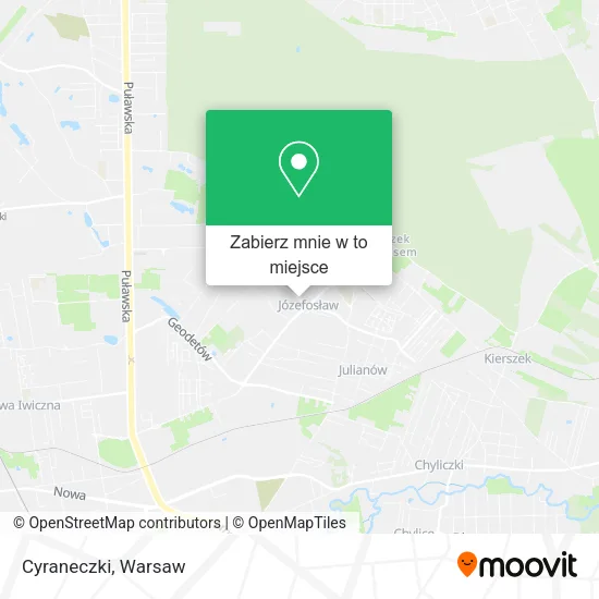 Mapa Cyraneczki