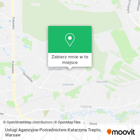 Mapa Usługi Agencyjne-Pośrednictwo-Katarzyna Trepto