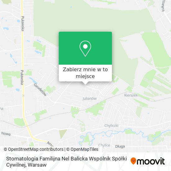 Mapa Stomatologia Familijna Nel Balicka Wspólnik Spółki Cywilnej