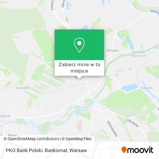 Mapa PKO Bank Polski. Bankomat