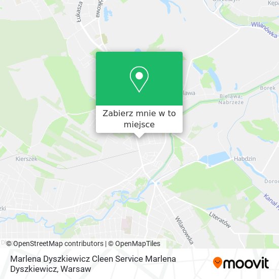 Mapa Marlena Dyszkiewicz Cleen Service Marlena Dyszkiewicz