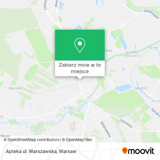 Mapa Apteka ul. Warszawska