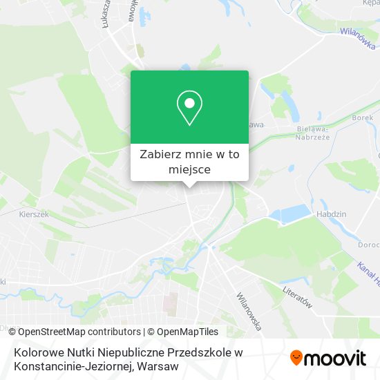 Mapa Kolorowe Nutki Niepubliczne Przedszkole w Konstancinie-Jeziornej