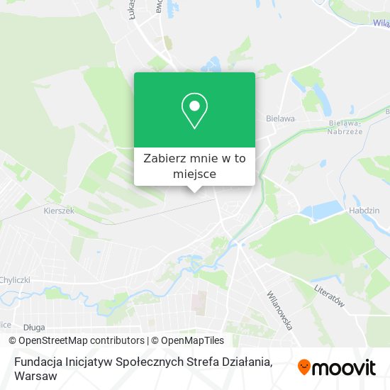 Mapa Fundacja Inicjatyw Społecznych Strefa Działania