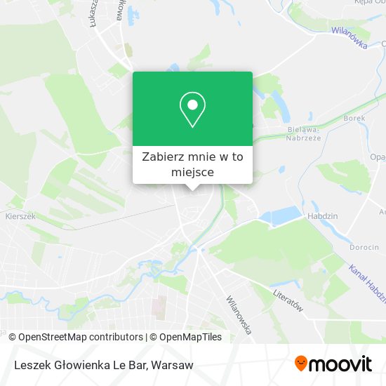 Mapa Leszek Głowienka Le Bar