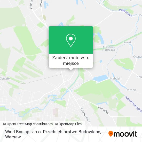 Mapa Wind Bas sp. z o.o. Przedsiębiorstwo Budowlane