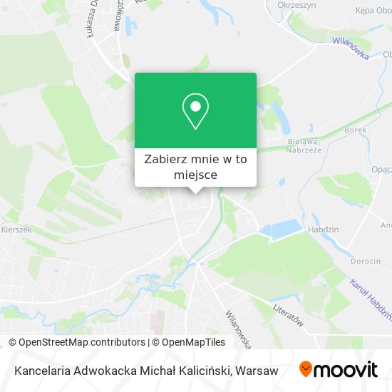 Mapa Kancelaria Adwokacka Michał Kaliciński