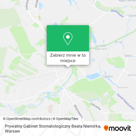 Mapa Prywatny Gabinet Stomatologiczny Beata Niemirka