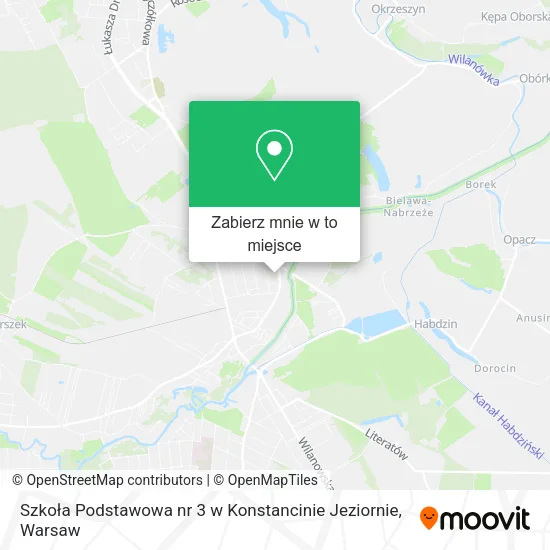 Mapa Szkoła Podstawowa nr 3 w Konstancinie Jeziornie