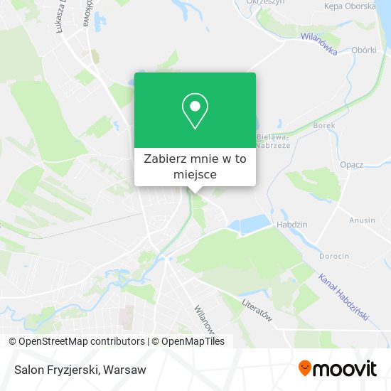 Mapa Salon Fryzjerski