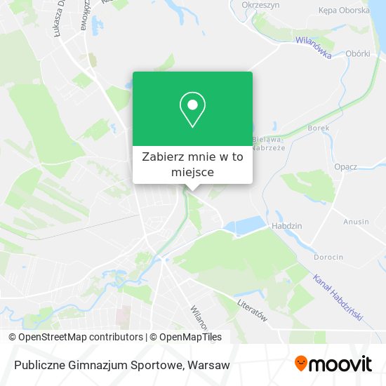 Mapa Publiczne Gimnazjum Sportowe