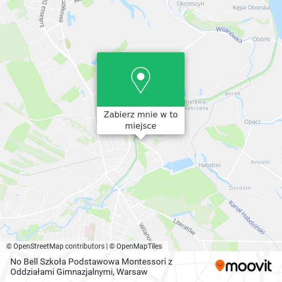 Mapa No Bell Szkoła Podstawowa Montessori z Oddziałami Gimnazjalnymi