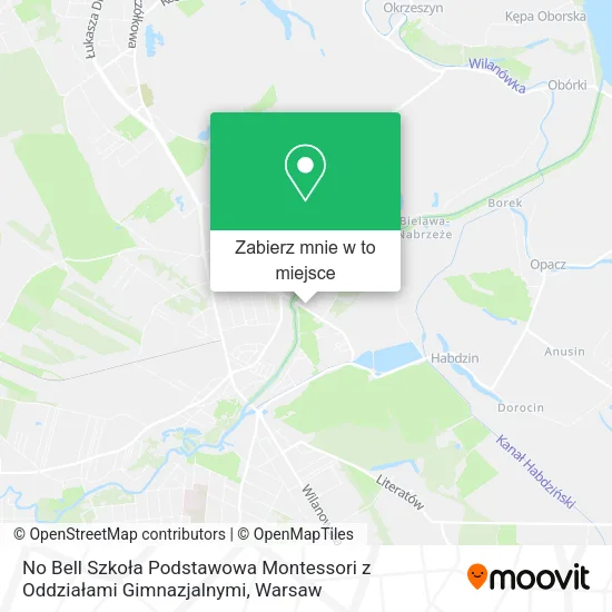 Mapa No Bell Szkoła Podstawowa Montessori z Oddziałami Gimnazjalnymi