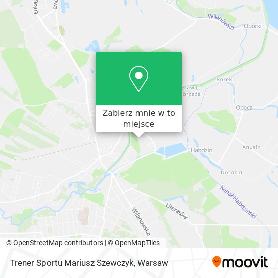 Mapa Trener Sportu Mariusz Szewczyk