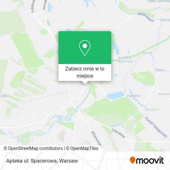 Mapa Apteka ul. Spacerowa