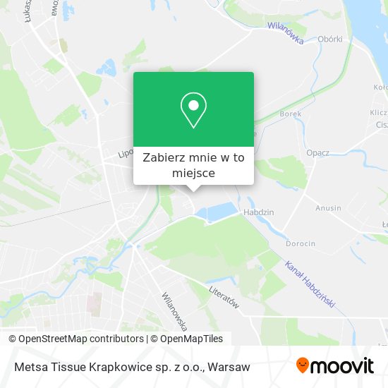 Mapa Metsa Tissue Krapkowice sp. z o.o.