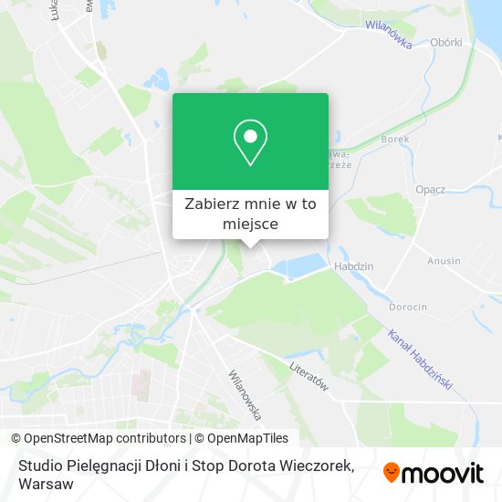 Mapa Studio Pielęgnacji Dłoni i Stop Dorota Wieczorek