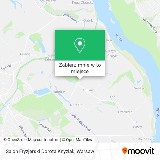 Mapa Salon Fryzjerski Dorota Knyziak