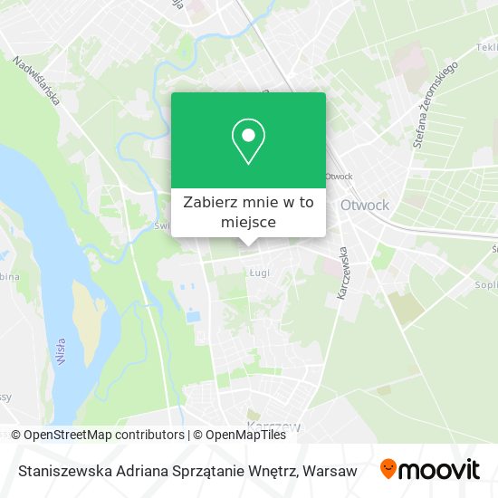 Mapa Staniszewska Adriana Sprzątanie Wnętrz