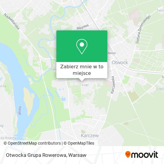 Mapa Otwocka Grupa Rowerowa