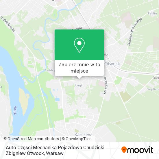 Mapa Auto Części Mechanika Pojazdowa Chudzicki Zbigniew Otwock