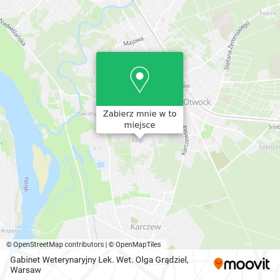 Mapa Gabinet Weterynaryjny Lek. Wet. Olga Grądziel