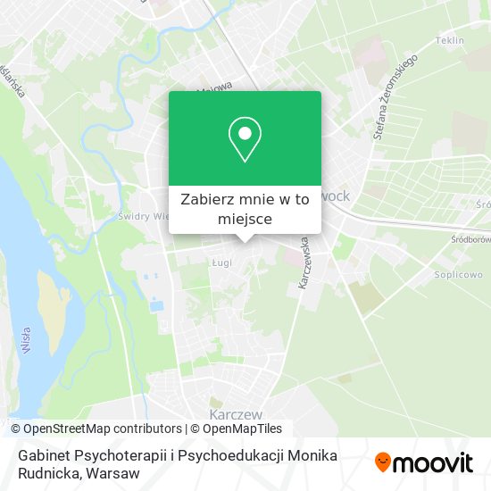 Mapa Gabinet Psychoterapii i Psychoedukacji Monika Rudnicka