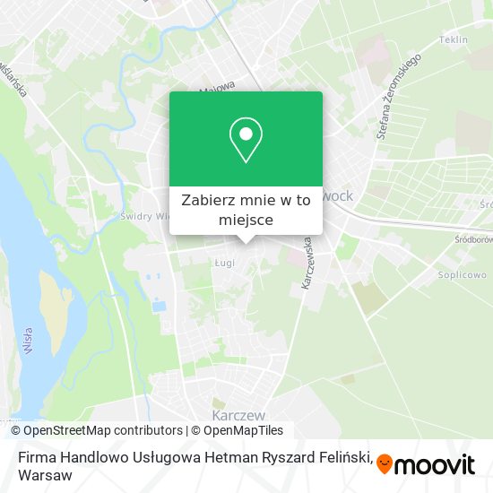 Mapa Firma Handlowo Usługowa Hetman Ryszard Feliński