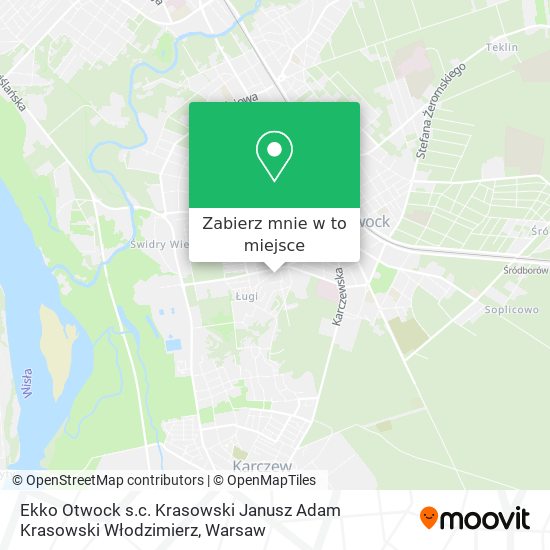 Mapa Ekko Otwock s.c. Krasowski Janusz Adam Krasowski Włodzimierz