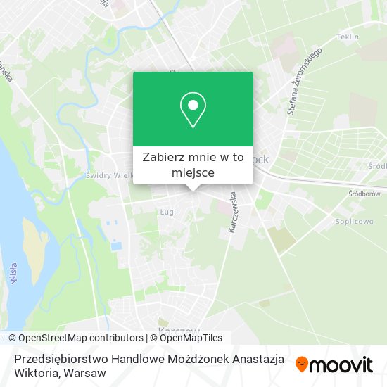 Mapa Przedsiębiorstwo Handlowe Możdżonek Anastazja Wiktoria