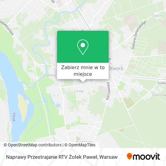 Mapa Naprawy Przestrajanie RTV Żołek Paweł