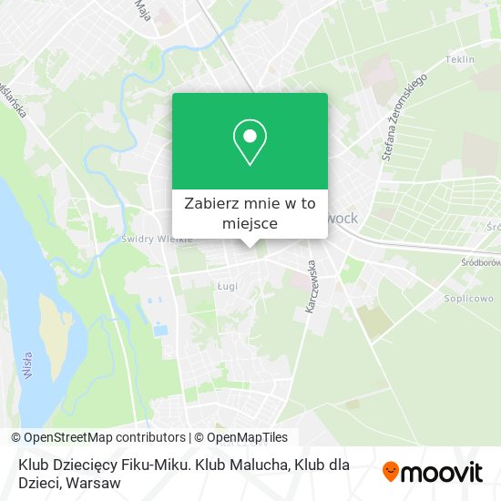 Mapa Klub Dziecięcy Fiku-Miku. Klub Malucha, Klub dla Dzieci