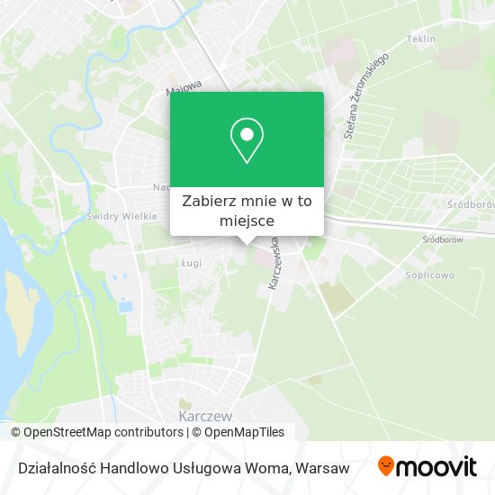 Mapa Działalność Handlowo Usługowa Woma