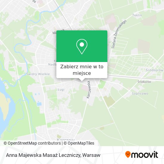 Mapa Anna Majewska Masaż Leczniczy