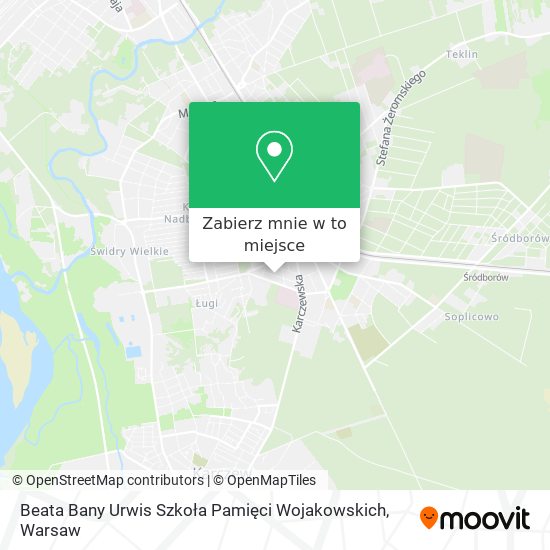 Mapa Beata Bany Urwis Szkoła Pamięci Wojakowskich