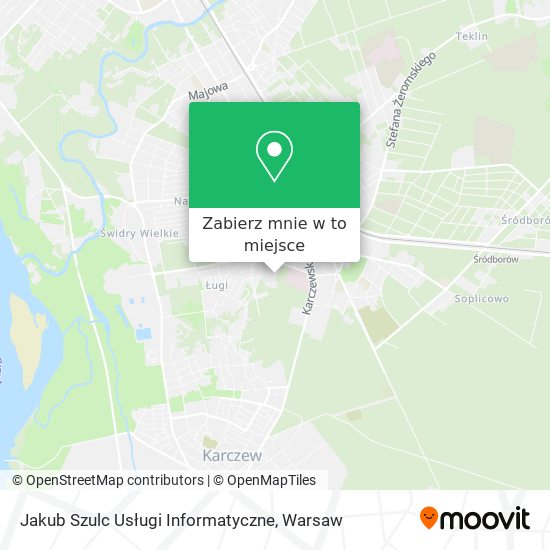 Mapa Jakub Szulc Usługi Informatyczne