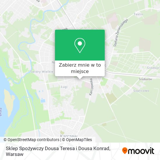 Mapa Sklep Spożywczy Dousa Teresa i Dousa Konrad