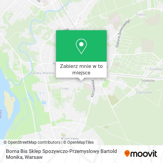 Mapa Boma Bis Sklep Spozywczo-Przemyslowy Bartold Monika