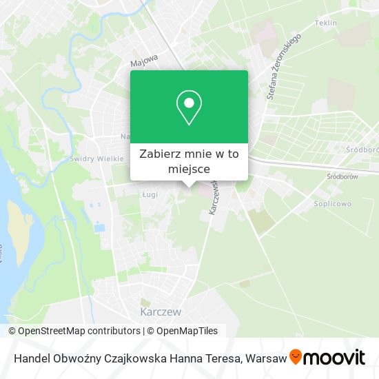 Mapa Handel Obwoźny Czajkowska Hanna Teresa