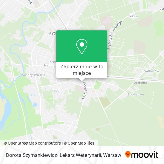 Mapa Dorota Szymankiewicz- Lekarz Weterynarii