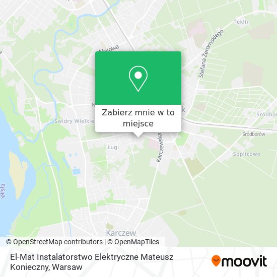 Mapa El-Mat Instalatorstwo Elektryczne Mateusz Konieczny