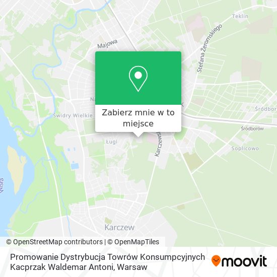 Mapa Promowanie Dystrybucja Towrów Konsumpcyjnych Kacprzak Waldemar Antoni