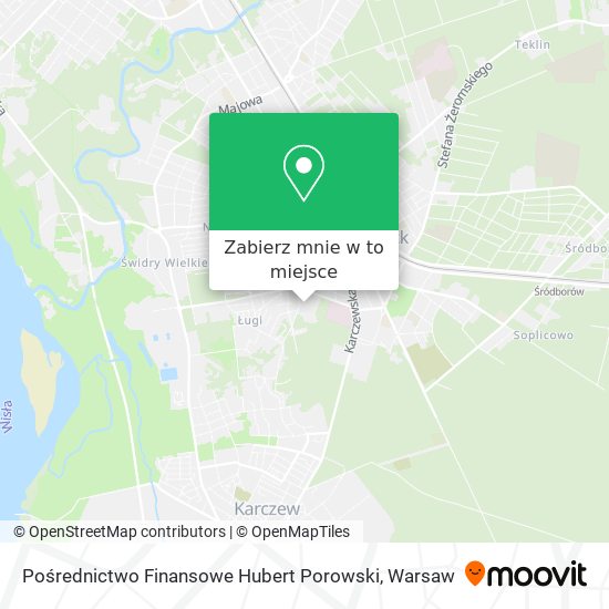 Mapa Pośrednictwo Finansowe Hubert Porowski