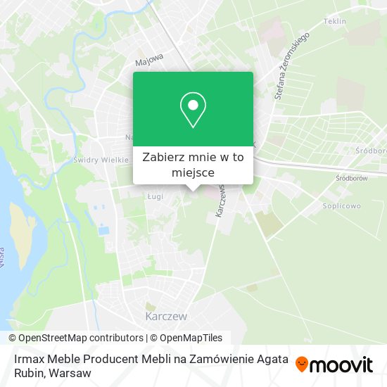 Mapa Irmax Meble Producent Mebli na Zamówienie Agata Rubin